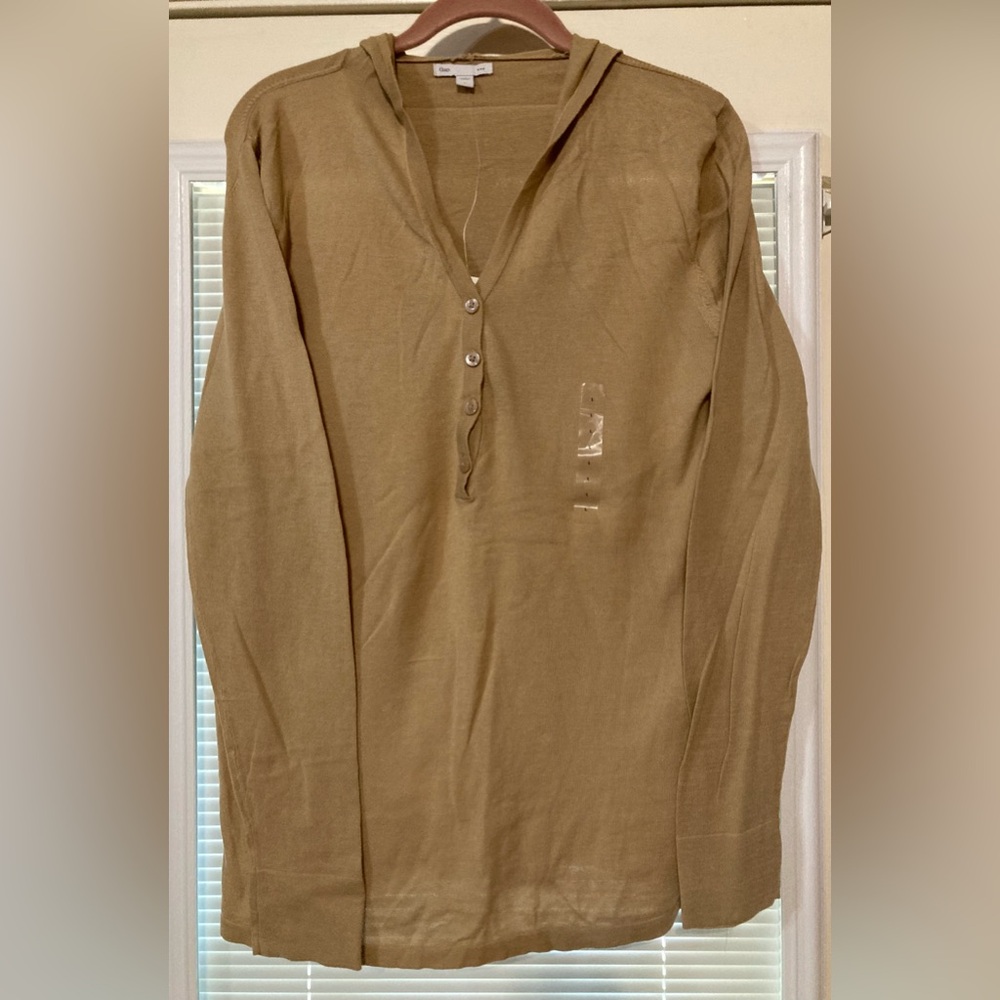 NWTS GAP Ladies Long Sleeve Hoodie Tunic Size L